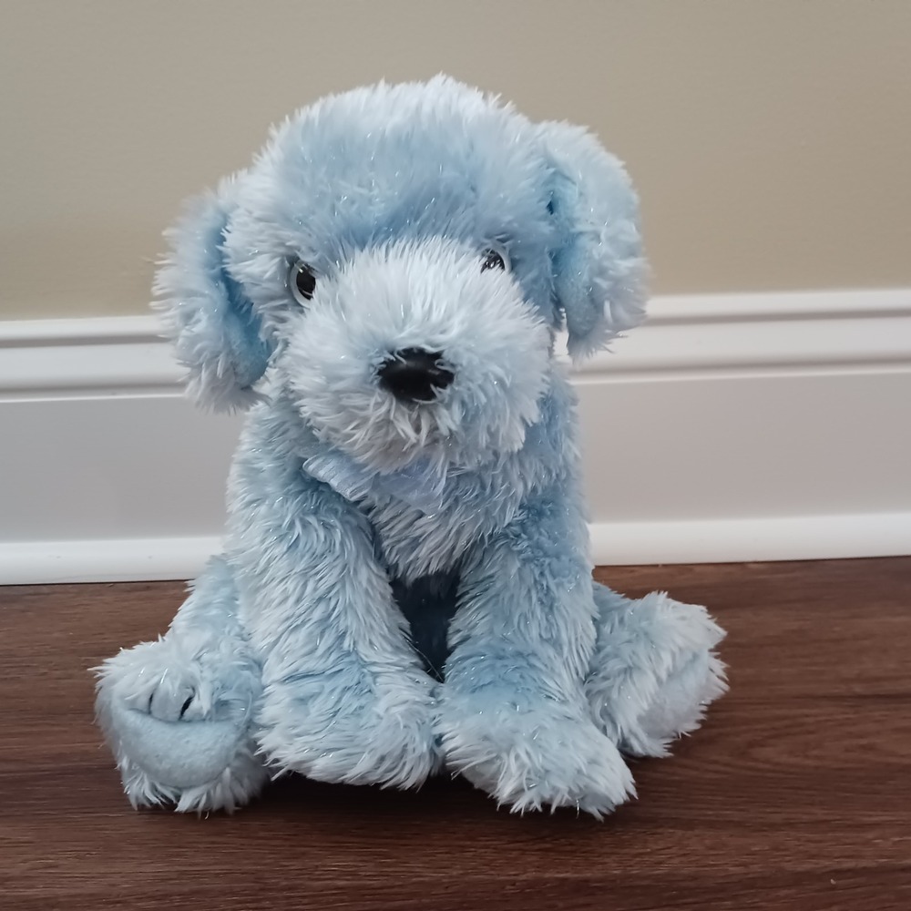 Ty Classic Plush Disco the Blue Dog Vintage Beanie Buddy Puppy 2003